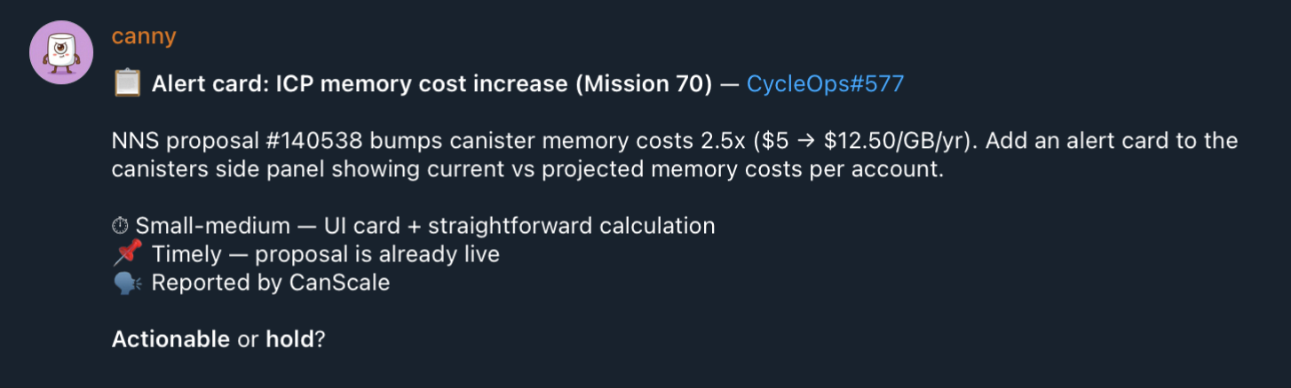 The Assistant presents an issue brief to the Director for review.
